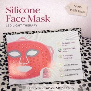 Pink Silicone LED Light Therapy Face Mask